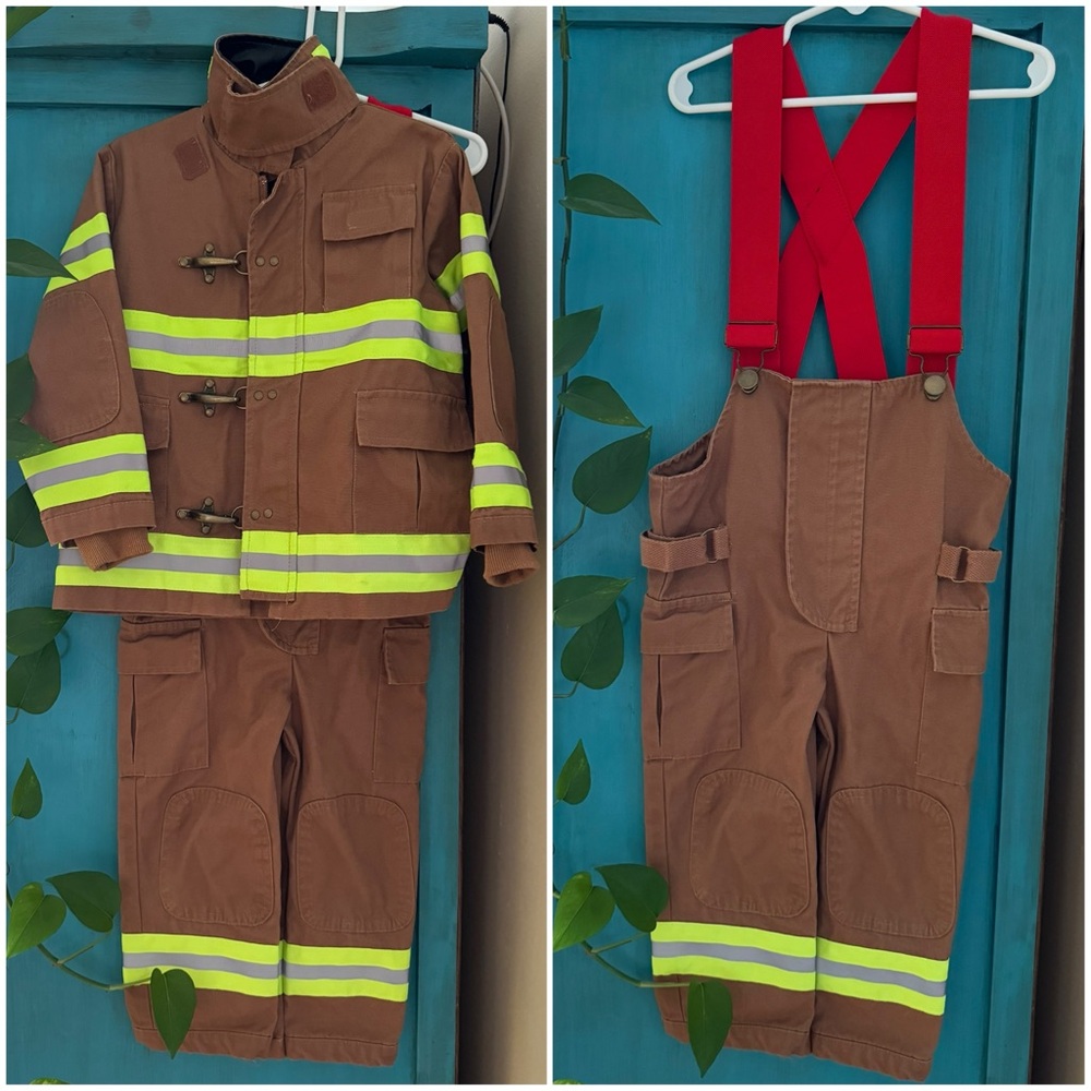 🔥 EUC High-quality 2-Piece Firefighter Costume • Sz 2-3
